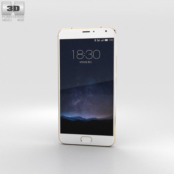 Meizu PRO 5 Gold Modelo 3D