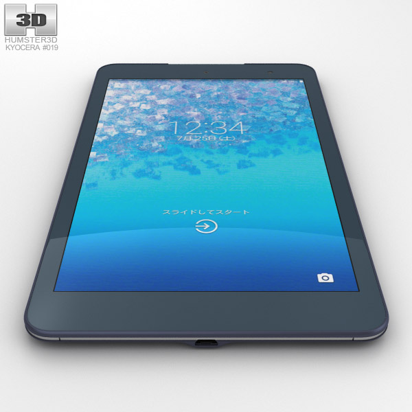 Kyocera Qua Tab 01 Gray 3d Model Electronics On Hum3d