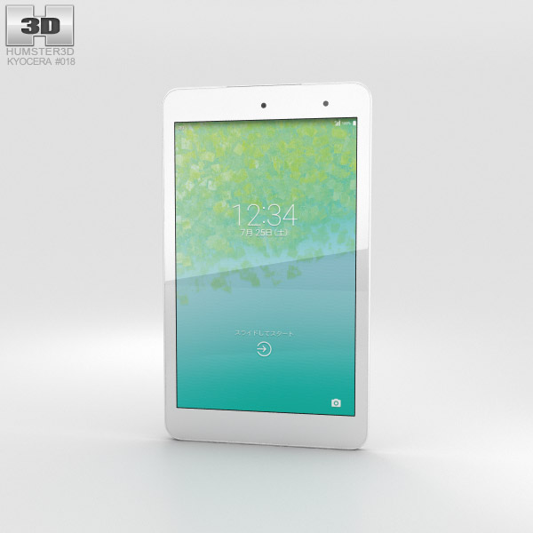Kyocera Qua Tab 01 White 3D model