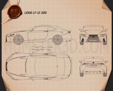 Concept car blueprint 3D Models Download - Hum3D