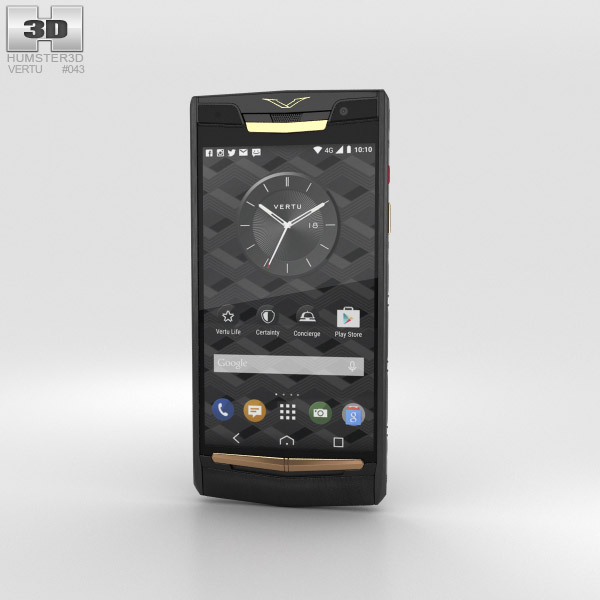 Vertu Signature Touch (2015) Pure Jet Red Gold 3D-Modell