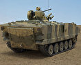 AMX-10P步兵戰車 3D模型 后视图