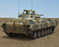 BMP-2步兵戰車 3D模型 后视图