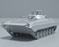 BMP-2 3d model clay render