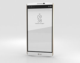 LG V10 Luxe 白い 3Dモデル