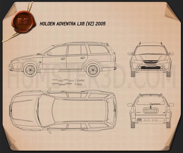 Holden Adventra LX6 (VZ) 2005 Plan