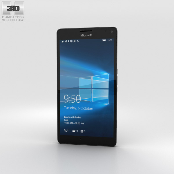 Microsoft Lumia 950 XL Black 3D model