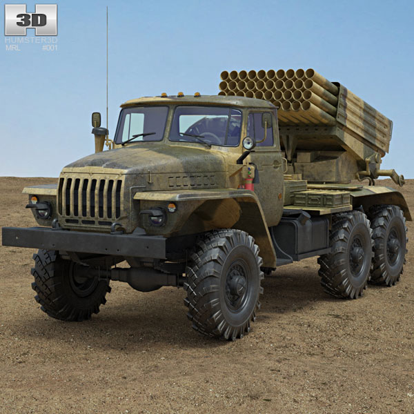 BM-21 Grad 3D модель