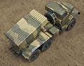 BM-21 グラート 3Dモデル top view