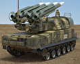 9K37 Buk 3D-Modell Rückansicht