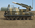 9K37 Buk 3D-Modell Seitenansicht