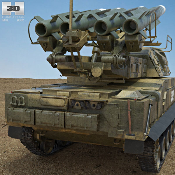 Buk M1 missile system 3D model - Military on Hum3D