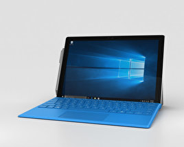 Microsoft Surface Pro 4 Bright Blue 3D model