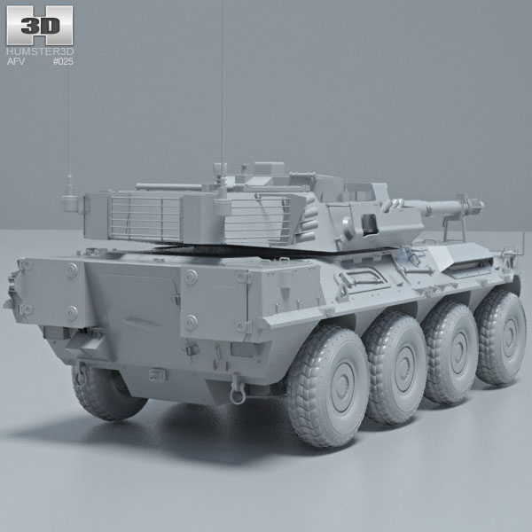 B1 Centauro 3D Model - Military On Hum3D