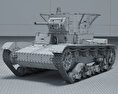 T-26 Modelo 3d wire render