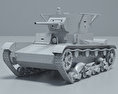T-26 3d model clay render