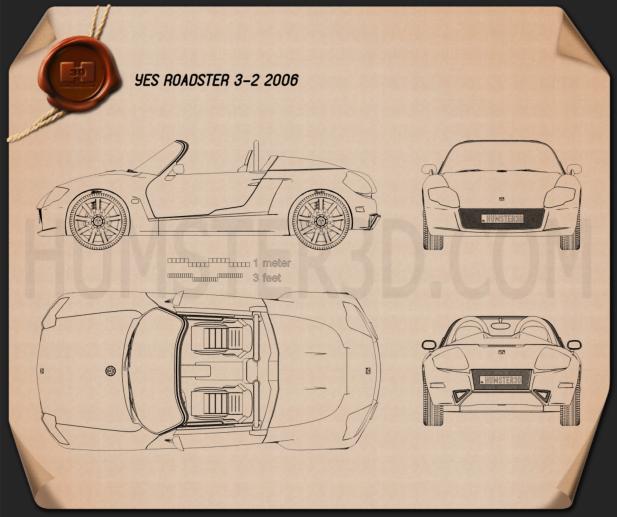 YES! Roadster 3.2 2006 Disegno Tecnico