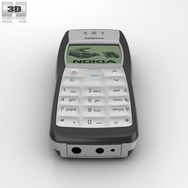 Nokia 1100 Negro Modelo 3D - Electrónica on Hum3D