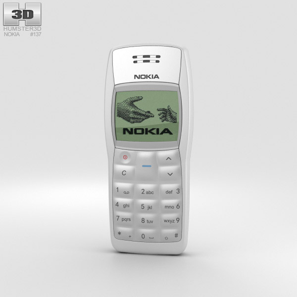 Nokia 1100 White 3D model