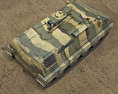 Type 63 Armoured Personnel Carrier 3D 모델  top view