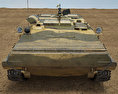 Type 63 Armoured Personnel Carrier 3D 모델  front view
