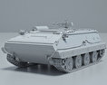 Type 63 Armoured Personnel Carrier 3D модель clay render