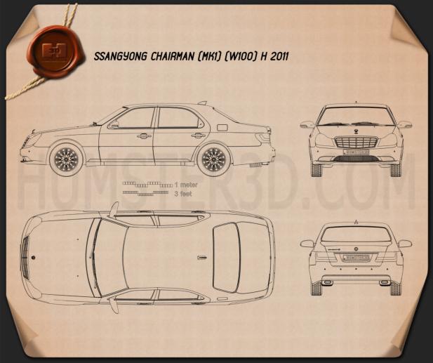 SsangYong Chairman H 2011 Blueprint