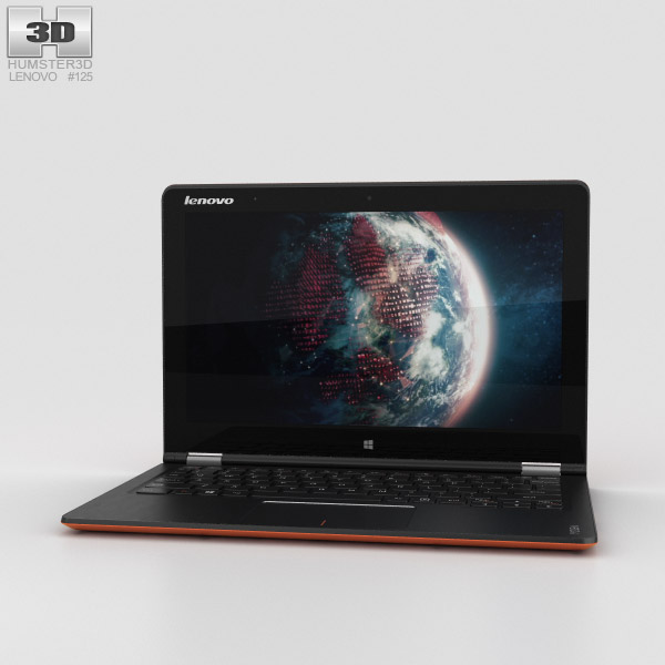Lenovo Yoga Tablet 3 11 inch Orange 3D 모델 