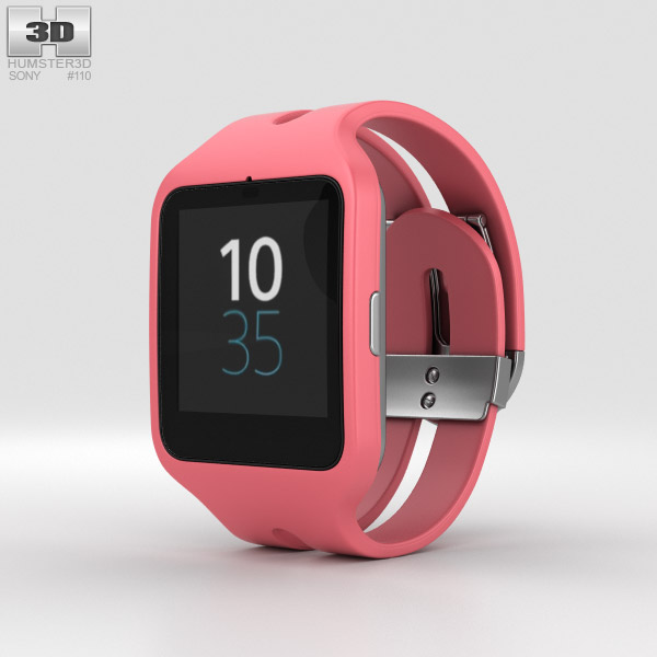 Sony SmartWatch 3 SWR50 Pink Modello 3D