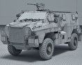 Bushmaster Protected Mobility Vehicle 3D模型 wire render