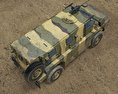 Bushmaster Protected Mobility Vehicle 3D模型 顶视图