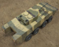 AMV裝甲車 3D模型 顶视图