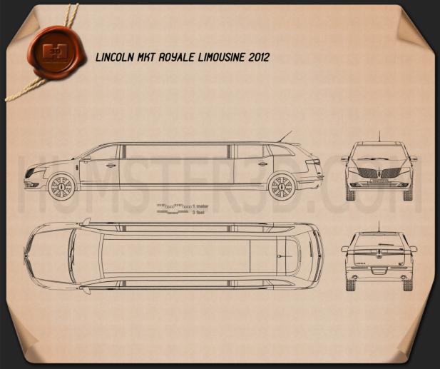 Lincoln MKT Royale Limousine 2012 Blueprint