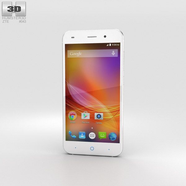 ZTE Blade D6 Gold 3D model