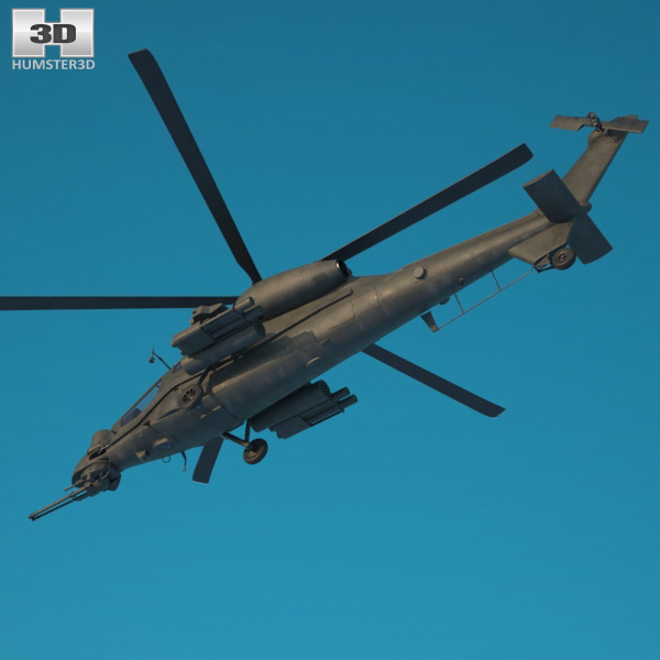 Agusta A129 Mangusta 3D model - Aircraft on Hum3D