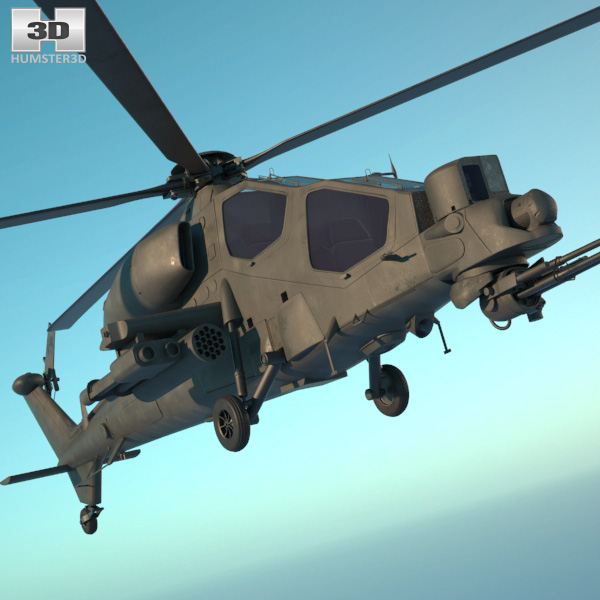 Agusta A129 Mangusta 3D model - Aircraft on Hum3D