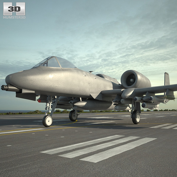 Fairchild Republic A-10 Thunderbolt II 3D model