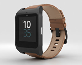 Sony SmartWatch 3 SWR50 Leather Brown 3D model