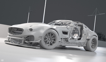 Mercedes AMG GT 2080 clay