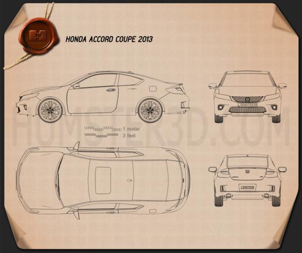 Honda Accord coupe 2013 Blueprint