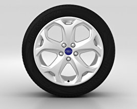 Ford Mondeo Rueda de 18 pulgadas 001 Modelo 3D