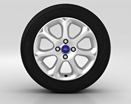Ford Fiesta Jante 16 pouces 002 Modèle 3D
