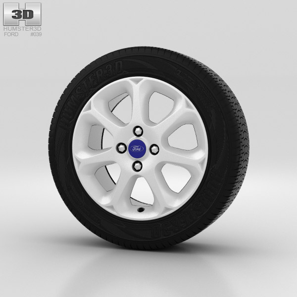 Ford Fiesta Wheel 16 inch 004 3d model