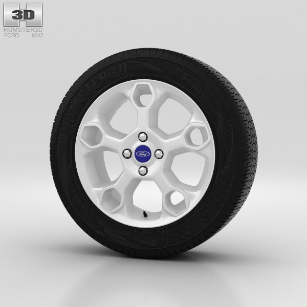 Ford Fiesta Wheel 17 inch 002 3d model