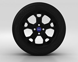 Ford Fiesta Wheel 17 inch 003 3D model