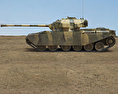 百夫长坦克 3D模型 侧视图