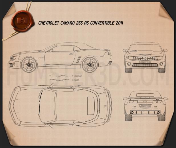 Chevrolet Camaro 2SS RS convertible 2011 Blueprint