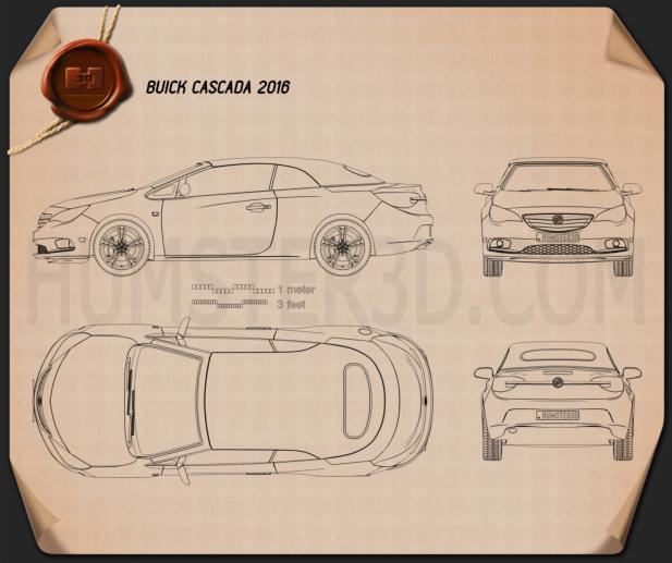 Buick Cascada 2016 Disegno Tecnico