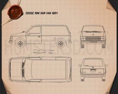 Dodge blueprint 3D Models Download - Hum3D