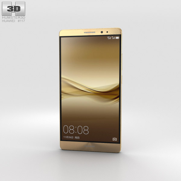 Huawei Mate 8 Champagne Gold Modelo 3d